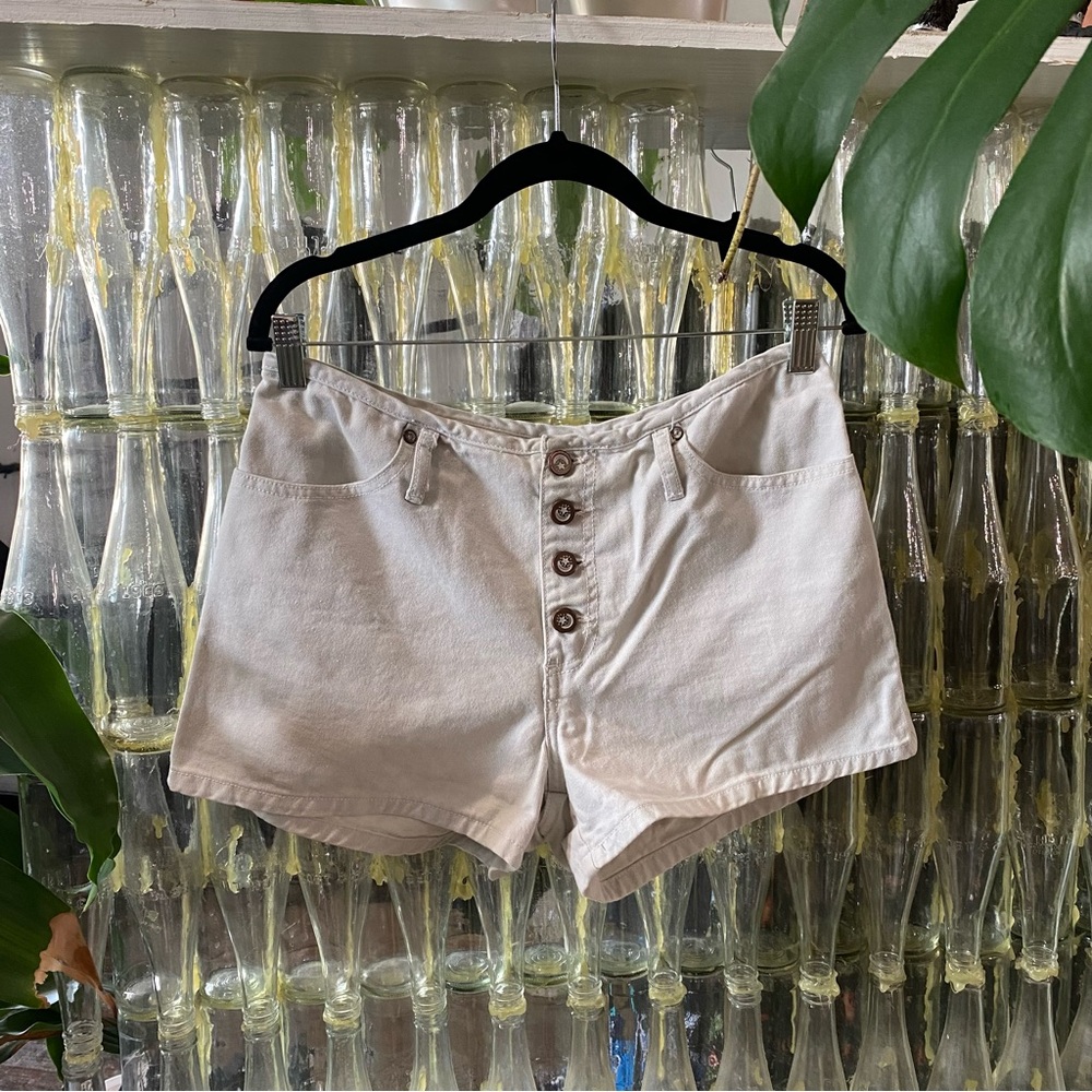 Cream shorts